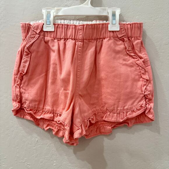 Crewcuts Peach Ruffle Shorts - Picture 1 of 6